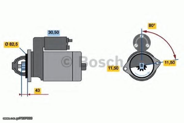 Μίζα SUBARU Justy I 1.2	 0986014331