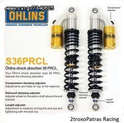 Ohlins S36 Twin Shock Absorbers S36PR1C1L for Kawasaki ZRX 1100 1997-1999