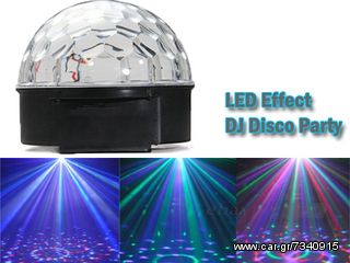 LED Effect Φωτορυθμικό  Crystal Ball - Eco Stage Light-thumb-1