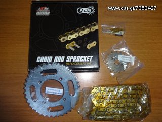 YAMAHA CRYPTON 105 Αλυσιδογραναζα   Σετ  AFAM Με Ενισχυμένη Αλυσίδα 