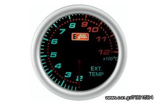 Auto gauge όργανα πυρόμετρο σε μαύρο eautoshop.gr