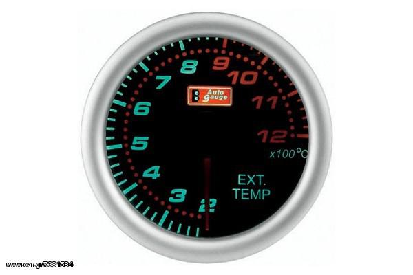 Auto gauge όργανα πυρόμετρο σε μαύρο eautoshop.gr