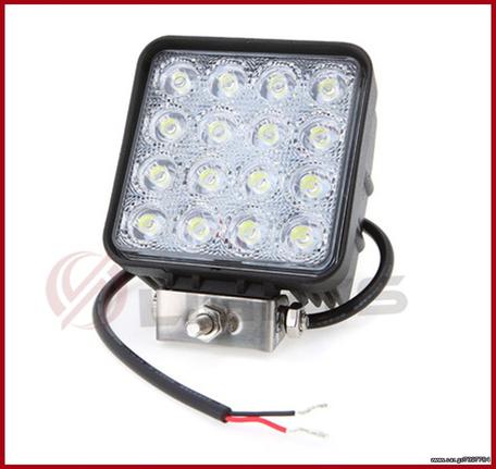 ΠΡΟΒΟΛΑΚΙ ΕΡΓΑΣΙΑΣ 48W 16 LEDS 6500K 10/30V ΞΕΠΟΥΛΗΜΑ