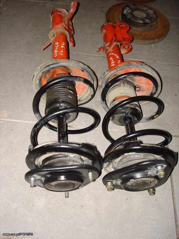 Αμορτισέρ εμπρός με ελατήρια (σετ) για Toyota Corolla E100 (1991-1995)