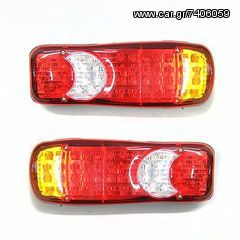 2X ΦΑΝΑΡΙΑ ΠΙΣΩ LED 12/24v ΓΙΑ IVECO,DAF,SCANIA,MAN,VOLVO,MERCEDES