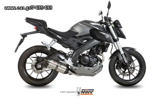 Εξάτμιση Ολόσωμη Mivv Suono S.Steel/Cabon End Yamaha YZF 125 R 2014 -2019 / MT 125 2015 - 2019