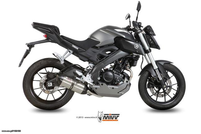 Εξάτμιση Ολόσωμη Mivv Suono S.Steel/Cabon End Yamaha YZF 125 R 2014 -2019 / MT 125 2015 - 2019