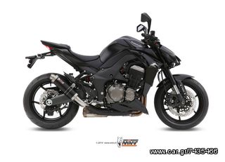 Εξατμίσεις Διπλά Τελικά Mivv Gp Style Black Steel Kawasaki Z 1000 2014  - 2019