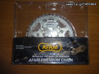 KYMCO SPIKE 125 Αλυσιδογραναζα Σετ AFAM Με Ενισχυμένη Αλυσίδα 