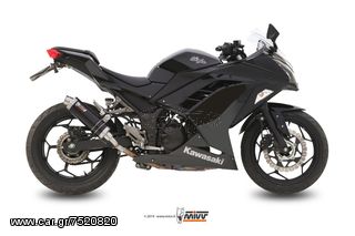 Εξάτμιση Τελικό Mivv Gp Style Black Steel Kawasaki Ninja 300 R 2013 - 2020 *