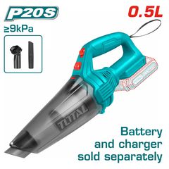 Σκουπάκι Μπαταρίας TOTAL Li-ion 20V χωρίς Μπαταρία & Ταχυφορτιστή ( TVLI201261 )