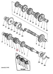 YZ-125 (1982-1987),YZ-125K(5X4)(1982) YAMAHA ΓΡΑΝΑΖΙ ΣΑΣΜΑΝ ΤΗΣ 3ης ΤΑΧΥΤΗΤΑΣ (16 Χ 20 ΔΟΝΤΙΑ)-thumb-2
