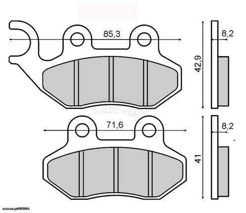 ΤΑΚΑΚΙΑ ΣΕΤ SYM ALTO/ALPHA, JET 4  50cc, ATTILA, JET4 125cc, SUPER DUKE 125cc, SYMPHONY 125-150,CITYCOM 300.