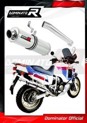 Dominator Εξάτμιση Τελικό Round S.Steel Honda XRV 750 Africa Twin RD04 1990 - 1992 Με Σιγαστήρα