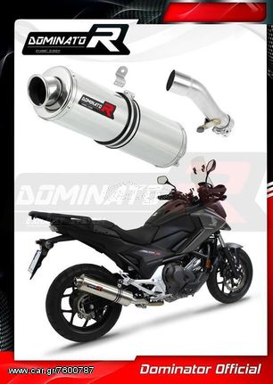 Εξάτμιση Τελικό Dominator Round S.Steel Honda NC 700/750 2012 - 2021 Με Σιγαστήρα