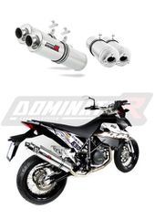 Εξατμίσεις Διπλά Τελικά Dominator Round S.Steel  KTM SM 2006-2008 Με Σιγαστήρες