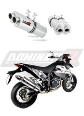 Εξατμίσεις Διπλά Τελικά Dominator Oval S.Steel  KTM SM 2006-2008 με Σιγαστήρες