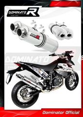 Εξατμίσεις Διπλά Τελικά Dominator Round S.Steel KTM 690 SuperMoto Με Σιγαστήρες
