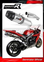 Εξατμίσεις Διπλά Τελικά Dominator HP1 S.Steel/Carbon End Yamaha R1 RN12 2004-2006 Με Σιγαστήρες