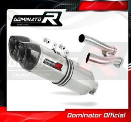 Εξατμίσεις Διπλά Τελικά Dominator HP1 S.Steel/Carbon End Yamaha XJR 1200 1995-1998