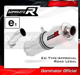 Dominator Εξάτμιση Τελικό  Round S.Steel BMW F 800 GS 2008 - 2017 Με Προδιαγραφές Θορύβου(Περιλαμβάνει Σιγαστήρα)