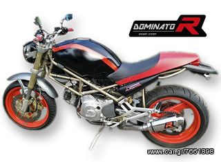 Dominator Εξατμίσεις Διπλά Τελικά GP1 S.Steel Ducati Monster 600 1993 - 2002 Με Σιγαστήρες