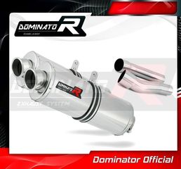 Εξάτμισεις Διπλά Τελικά Dominator Oval S.Steel Ducati MONSTER 600 1993-2002 Με Σιγαστήρες