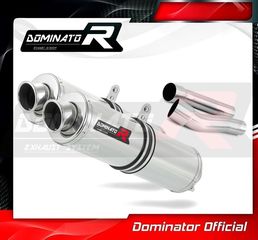 Εξάτμισεις Διπλά Τελικά Dominator Round S.Steel Ducati MONSTER 620 2002-2006 Με Σιγαστήρες