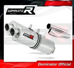 Εξάτμισεις Διπλά Τελικά Dominator Oval S.Steel Ducati MONSTER 620 2002-2006 Με Σιγαστήρες