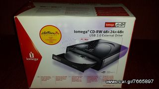 Εξωτερικό αντιγραφικό CD Iomega CD/RW 48x USB 2 External Drive