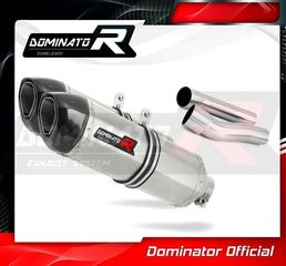 Εξάτμισεις Διπλά Τελικά Dominator HP1 S.Steel/Carbon End Ducati MONSTER 695 2006-2008 Με Σιγαστήρες