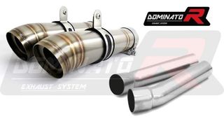 Εξάτμισεις Διπλά Τελικά Dominator GP2 S.Steel Ducati MONSTER 800  1996 - 2005 Με Σιγαστήρες