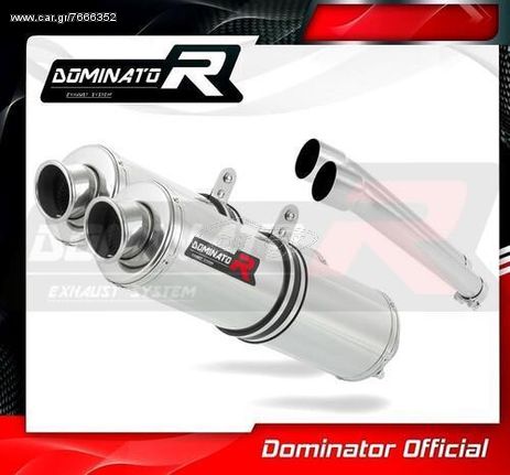 Εξάτμισεις Διπλά Τελικά Dominator Round S.Steel Ducati 900 SPORT/SS Με Σιγαστήρες