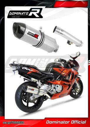 Dominator Εξάτμιση Τελικό HP1 S.Steel/Carbon End Honda CBR 600 F2/F3 1991 - 1998 Με Σιγαστήρα