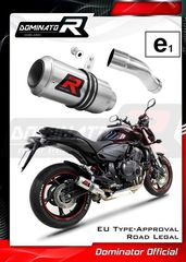 Dominator Εξάτμιση Τελικό GP  S.Steel Honda HORNET 600 2007-2013 Με Προδιαγραφές Θορύβου(Περιλαμβάνει Σιγαστήρα)