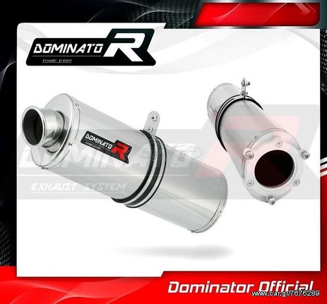 Εξάτμιση Τελικό Dominator Oval S.Steel Kawasaki ZX6R 1995-1997 Με Σιγαστήρα