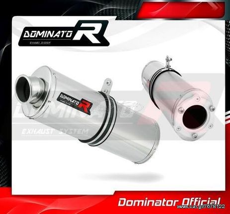 Εξάτμιση Τελικό Dominator Oval S.Steel Kawasaki ZX6R 1998-2002 Με Σιγαστήρα