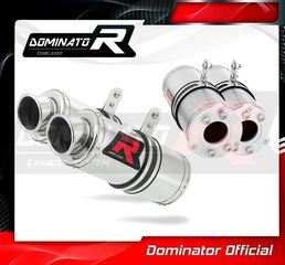 Εξάτμισεις Διπλά Τελικά Dominator GP1 S.Steel Kawasaki ZX10R 2006-2007 Με Σιγαστήρες