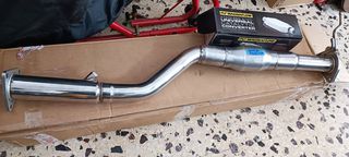 MAZDA RX8  ΚΑΤΑΛΥΤΗΣ ΜΕΤΑΛΛΙΚΟΣ INOX  200CEL  SPORT ΜΕ ΣΩΛΗΝΩΜΑ ΚΑΙ ΘΕΣΗ ΑΙΣΘΗΤΗΡΑ Λ ΚΑΙΝΟΥΡΓΙΟΣ ΕΤΟΙΜΟΣ ΓΙΑ ΕΓΚΑΤΑΣΤΑΣΗ -thumb-5