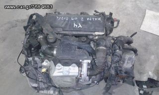 μοτερ 1500κυβ απο Mazda 2 2009 DIESEL ΚΩΔΙΚΟΣ f6ja