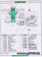 4E7717/4V5771-CATERPILLAR 225/227/235/235Β/235C GENUINE SHAFT FINAL DRIVE SPROCKET WITH BRGS 1B6577 - ΑΞΟΝΑΣ ΤΕΛΙΚΗΣ ΓΝΗΣΙΟΣ CAT 225/227/235B-C-thumb-3