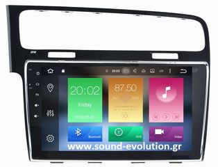 VW GOLF 7 2014> 10.1'' LM DIGITAL XB491 Android 9/4GB RAM/8core  2 ΧΡΟΝΙΑ ΓΡΑΠΤΗ ΕΓΓΥΗΣΗ www.sound-evolution.gr 