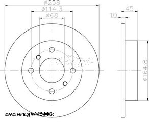 ΔΙΣΚΟΠΛΑΚΕΣ ΠΙΣΩ SET(2) NISSAN ALMERA N16-PRIMEra p10-p11