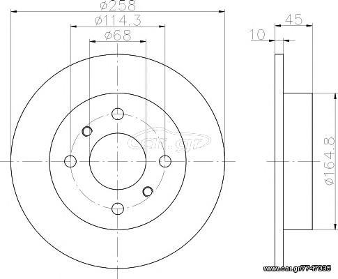 ΔΙΣΚΟΠΛΑΚΕΣ ΠΙΣΩ SET(2) NISSAN ALMERA N16-PRIMEra p10-p11