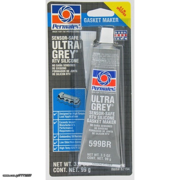 PERMATEX 89145 Ultra Grey RTV Gasket Maker