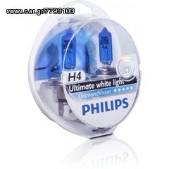 Philips Diamond Vision H4 -5000K Xenon Effect eautoshop.gr παραδοση με 4 ευρω 