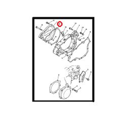 YZ-250WR(3RB)(1990),YZ-250(1990-1998),WR-250 (1991-1997) YAMAHA ΦΛΑΝΤΖΑ ΔΕΞΙOY, ΚΑΠΑΚΙΟΥ ΚΙΝΗΤΗΡΑ (ΚΑΜΠΑΝΑΣ),ΓΝΗΣΙΑ-thumb-2