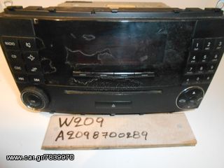 RADIO CD  MERCEDES W209 , MF2540 , A2098700289