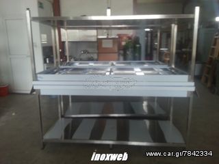 INOXWEB 2027-Τραπεζι εργασιας 180χ70χ87