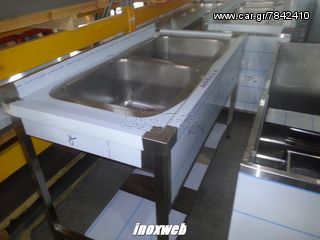 INOXWEB 2027-Λαντζα ανοιχτη με 2 γ 50χ50 160χ70χ87